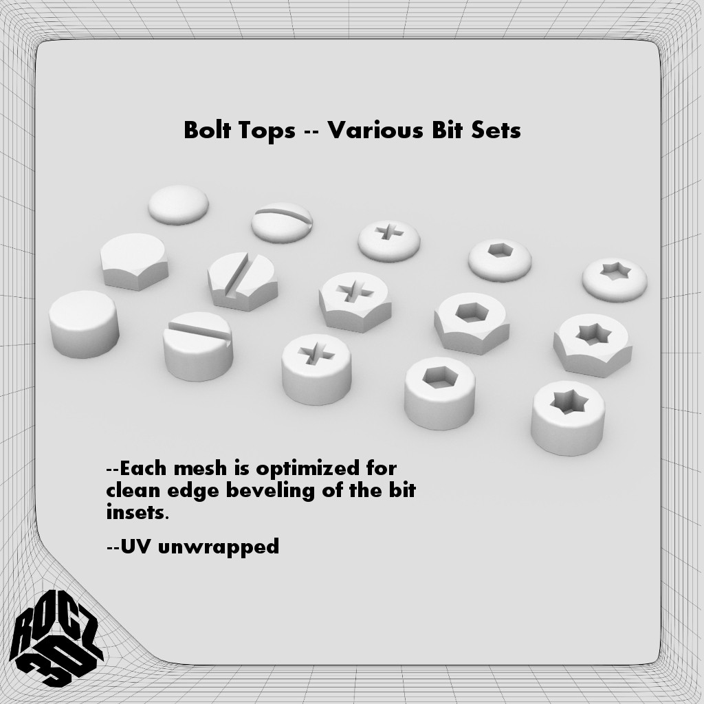 Bolt Heads: Various Bit Sets preview image 1